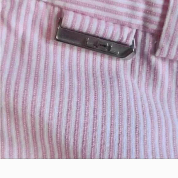 Lauren Ralph Lauren Pink Striped Women's Bermudas - Picture 6 of 6